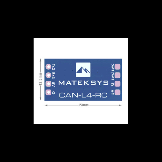 AP_Periph CAN L4 RC Input Adapter By Matek