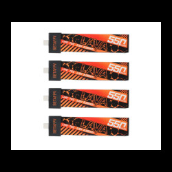 LAVA 1S 550mAh 75C LiHV Battery (4pcs) By BetaFPV