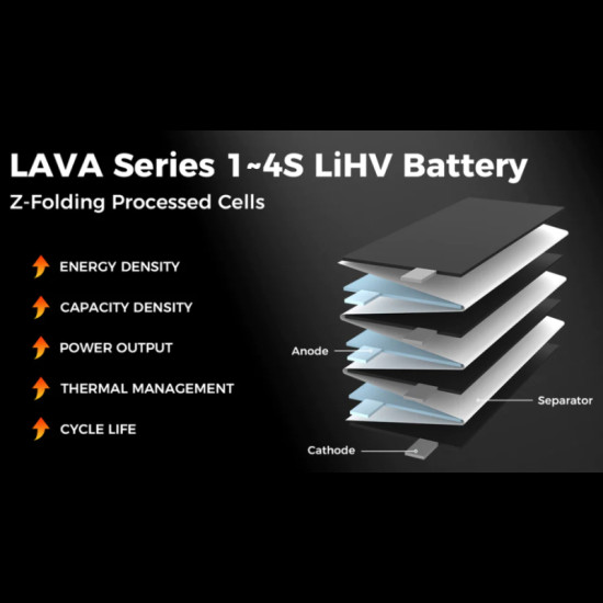 LAVA 2S 450mAh 75C LiHV Battery (2pcs) By BetaFPV