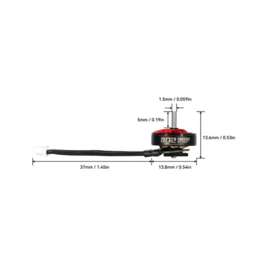 1102 14000KV Brushless Motors (4pcs) By BetaFPV 1102 14000KV Brushless Motors (4pcs) By BetaFPV