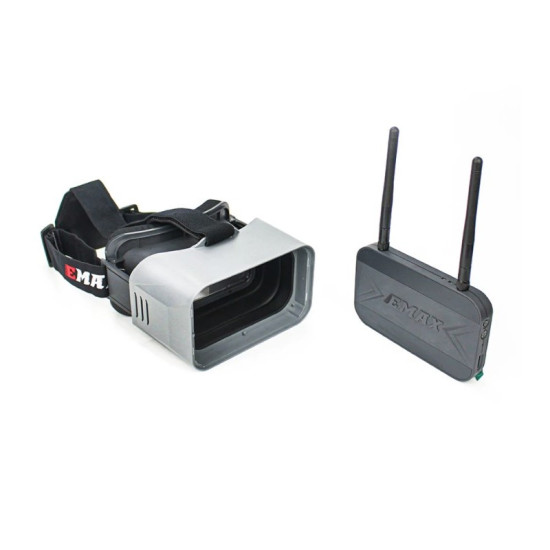 Transporter 2 FPV Goggles With Antennas By EMAX