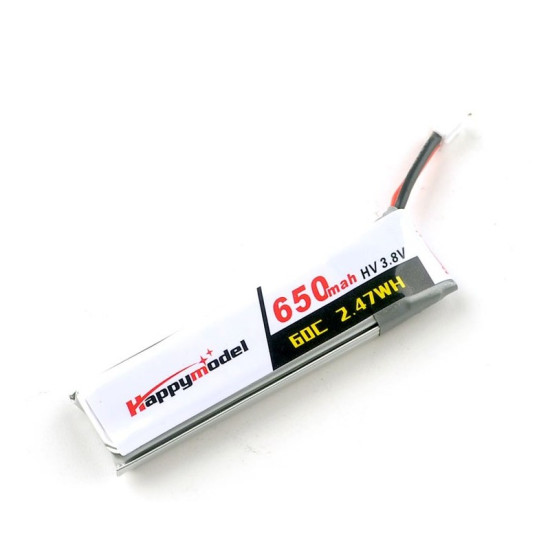 1S 650mAh 30C Lipo Battery For Moblite7 By Happymodel