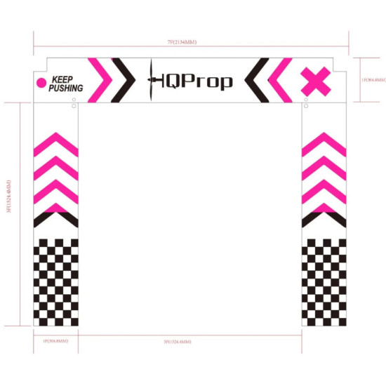 Drone Race Gate 5x5 (without conduit pipes) By HQProp Drone Race Gate 5x5 (without conduit pipes) By HQProp