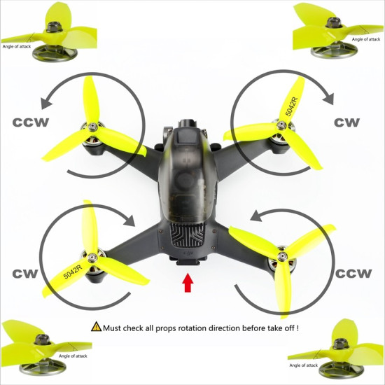 Aikon - DJI FPV Prop Adapter Mounts (4pcs) Aikon - DJI FPV Prop Adapter Mounts (4pcs)