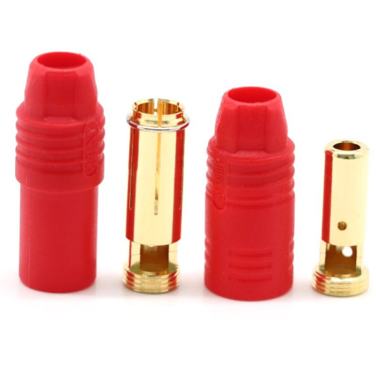 AS150 Anti-Spark Connector 7mm Male/Female (2 Red + 2 Black) By NinjaTech