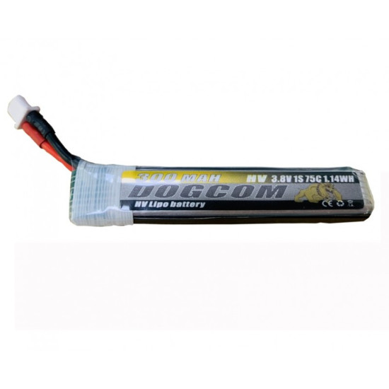 1S 300mAh 75C HV PH2.0 Lipo Battery By Dogcom