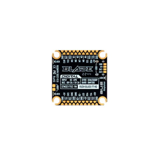 Rush Blade F722 30x30 Flight Controller V2 For DJI By RushFPV Rush Blade F722 30x30 Flight Controller V2 For DJI By RushFPV