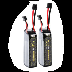 Explorer 750mAh HV 4S 80C Lipo Battery (2pcs) By Flywoo