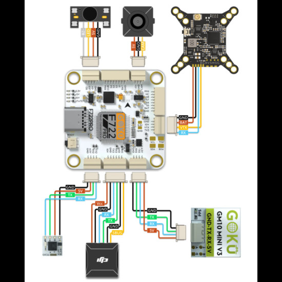 GOKU F722 Pro V2 30x30 Flight Controller By Flywoo