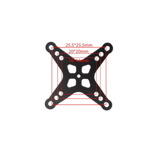 DJI O3 Air Unit 20x20 16x16 Adapter Plate (3pcs) By Flywoo DJI O3 Air Unit 20x20 16x16 Adapter Plate (3pcs) By Flywoo
