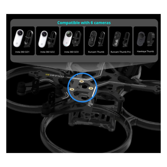 FlyLens 85 DJI O3 HD 2S BNF/DJI By Flywoo FlyLens 85 DJI O3 HD 2S BNF/DJI By Flywoo