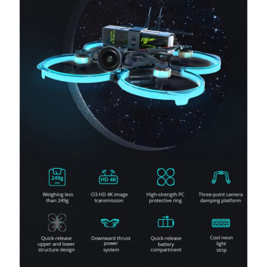 FlyLens 85 DJI O3 HD 2S BNF/DJI By Flywoo FlyLens 85 DJI O3 HD 2S BNF/DJI By Flywoo