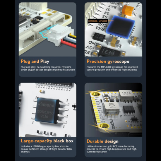 GOKU F722 Pro Mini V2 Flight Controller By Flywoo GOKU F722 Pro Mini V2 Flight Controller By Flywoo