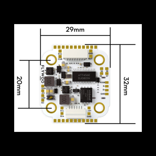GOKU F722 Pro Mini V2 Flight Controller By Flywoo GOKU F722 Pro Mini V2 Flight Controller By Flywoo