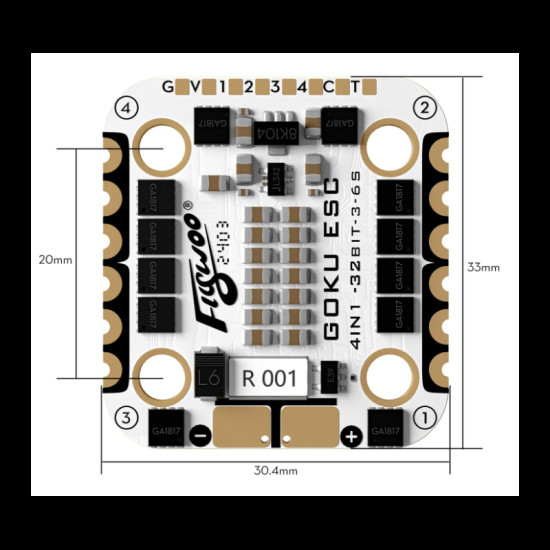 GOKU F722 Pro Mini V2 45A AM32 Stack By Flywoo GOKU F722 Pro Mini V2 45A AM32 Stack By Flywoo