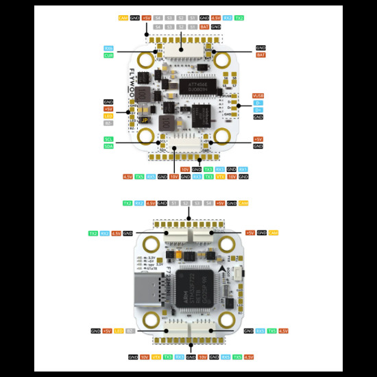GOKU F722 Pro Mini V2 45A AM32 Stack By Flywoo GOKU F722 Pro Mini V2 45A AM32 Stack By Flywoo