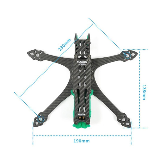 Mark5 DC O3 Frame Kit Pro By GEPRC Mark5 DC O3 Frame Kit Pro By GEPRC