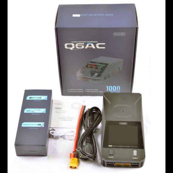 Q6AC Charger (AC 200W - DC 4x250W) By ToolkitRC Q6AC Charger (AC 200W - DC 4x250W) By ToolkitRC