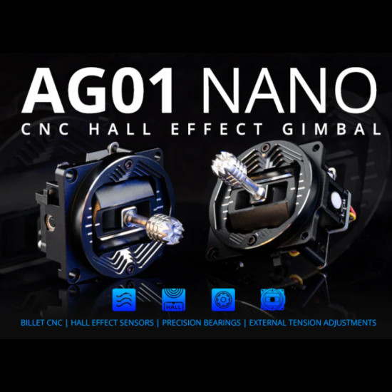 AG01 CNC Hall Nano Gimbal For Pocket (2pcs) By RadioMaster