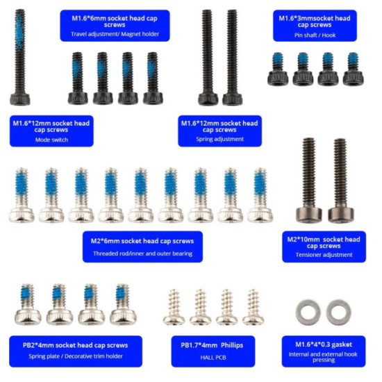 Screw Set For AG01 Gimbal By RadioMaster Screw Set For AG01 Gimbal By RadioMaster