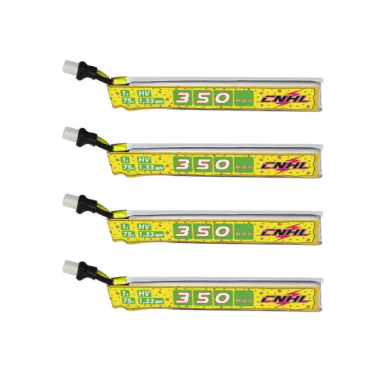 350mAh 1S 75C Lipo Battery (PIZZA) By CNHL (5pcs) 350mAh 1S 75C Lipo Battery (PIZZA) By CNHL (5pcs)
