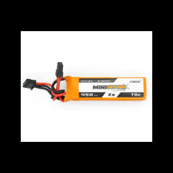 Pack of 3 HV 450mAh 2S 70C Lipo Batteries By CNHL