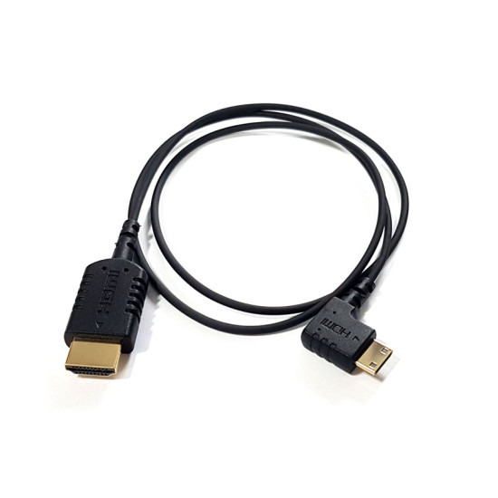 HyperThin Right Angle Mini V2 HDMI to HDMI Cable 80cm