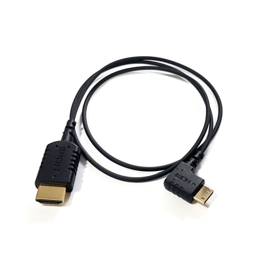 HyperThin Right Angle Mini V2 HDMI to HDMI Cable 80cm HyperThin Right Angle Mini V2 HDMI to HDMI Cable 80cm