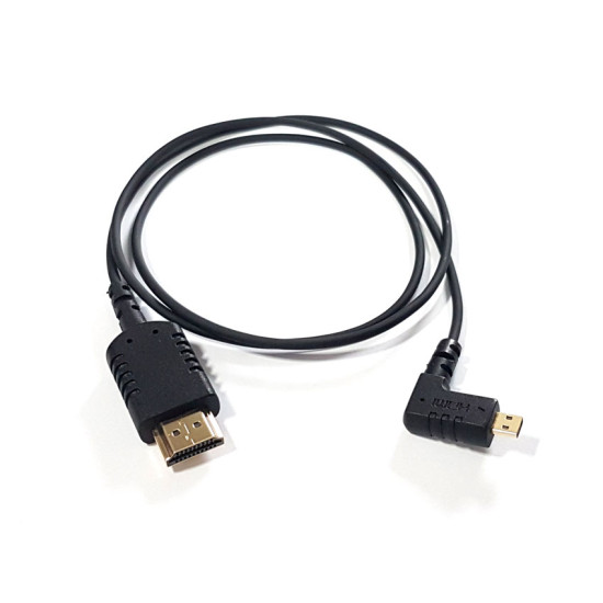 HyperThin Right Angle Micro V2 to HDMI Cable 80cm HyperThin Right Angle Micro V2 to HDMI Cable 80cm