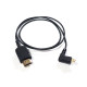 HyperThin Right Angle Micro V2 to HDMI Cable 80cm