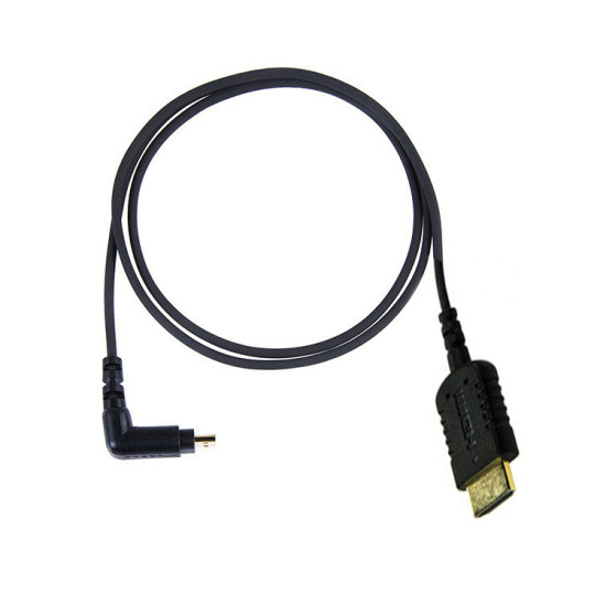 HyperThin Right Angle Micro V2 to HDMI Cable 80cm