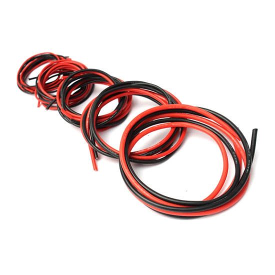 10 AWG Super Flexible Silicone Cable RED