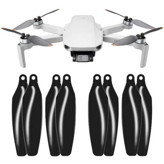 DJI Mini 2 / SE Stealth Propellers - x4 Black DJI Mini 2 / SE Stealth Propellers - x4 Black