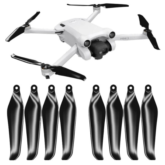 DJI Mini 3 Pro STEALTH Upgrade Propellers - x4 Black DJI Mini 3 Pro STEALTH Upgrade Propellers - x4 Black