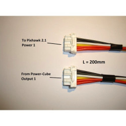 Mauch Power-Cube / Pixhawk 2.1 cable / 2x Clik-Mate-6P / L = 200mm