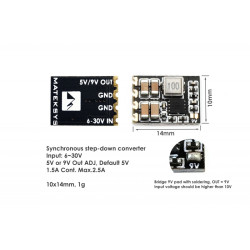 Matek MICRO BEC 6-30V TO 5V/9V-ADJ (3pcs)