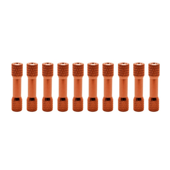 28mm x M3 Knurled Standoffs (10pces)