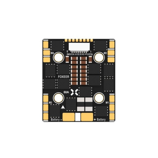 Reaper F4 Slim Mini 128k 4in1 BL32 60A ESC By Foxeer Reaper F4 Slim Mini 128k 4in1 BL32 60A ESC By Foxeer