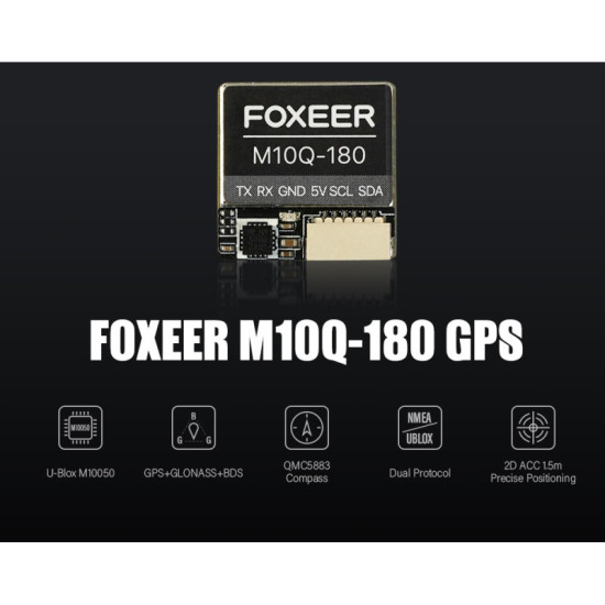 M10Q 180 GPS 5883 w/ Compass By Foxeer M10Q 180 GPS 5883 w/ Compass By Foxeer
