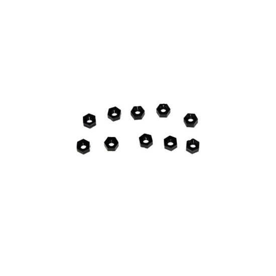Black Nylon Nut M2 - 10pces Black Nylon Nut M2 - 10pces