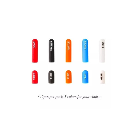 Silicon Switch Cover Set (12pcs) By RadioMaster Silicon Switch Cover Set (12pcs) By RadioMaster