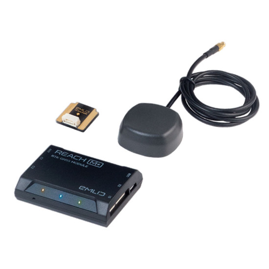Emlid Reach M+ RTK GNSS + Hot Shoe + Tallysman Antenna Emlid Reach M+ RTK GNSS + Hot Shoe + Tallysman Antenna
