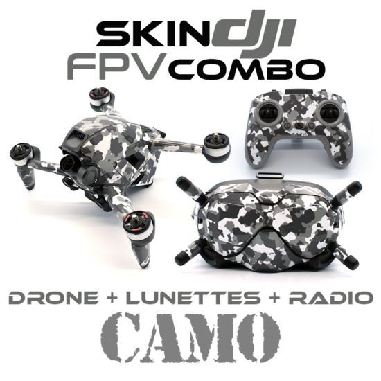 Skin DJI FPV combo - CAMO - Drone + Goggles + Transmitter