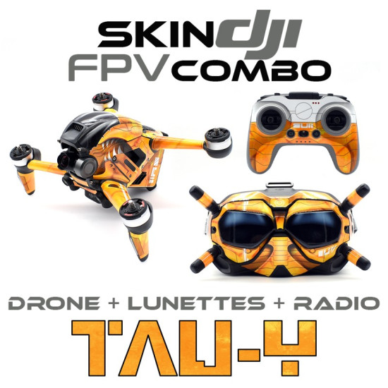 Skin DJI FPV combo - TAU-Y - Drone + Goggles + Transmitter