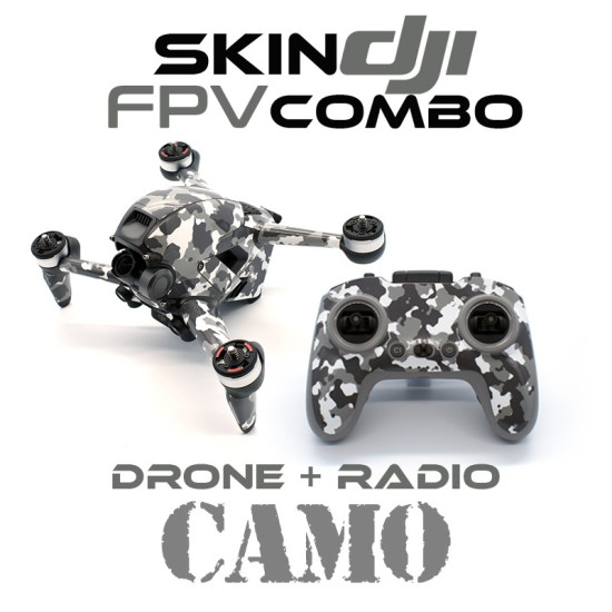 Skin DJI FPV combo - CAMO - Drone + Transmitter