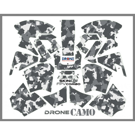 Skin DJI FPV combo - CAMO - Drone + Transmitter