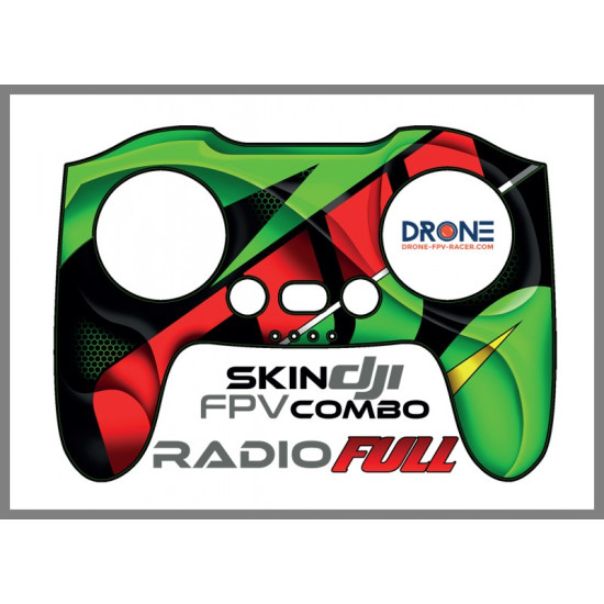 Skin DJI FPV combo - FULL vert - Drone + Transmitter