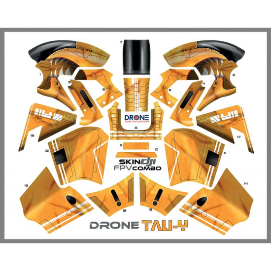 Skin DJI FPV combo - TAU-G - Drone + Transmitter Skin DJI FPV combo - TAU-G - Drone + Transmitter