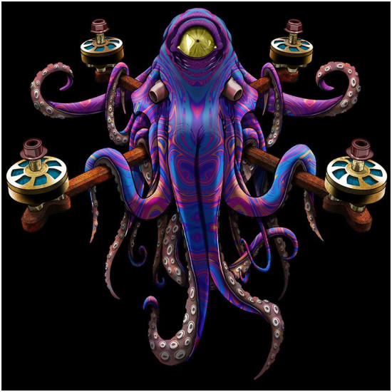 T-Shirt Octopus - Women - by DFR