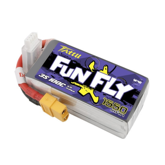 Tattu FunFly Lipo Battery 3S 1550mAh 100C Tattu FunFly Lipo Battery 3S 1550mAh 100C